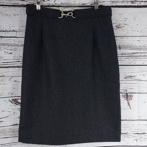 Banana Republic gray wool pencil skirt size 6